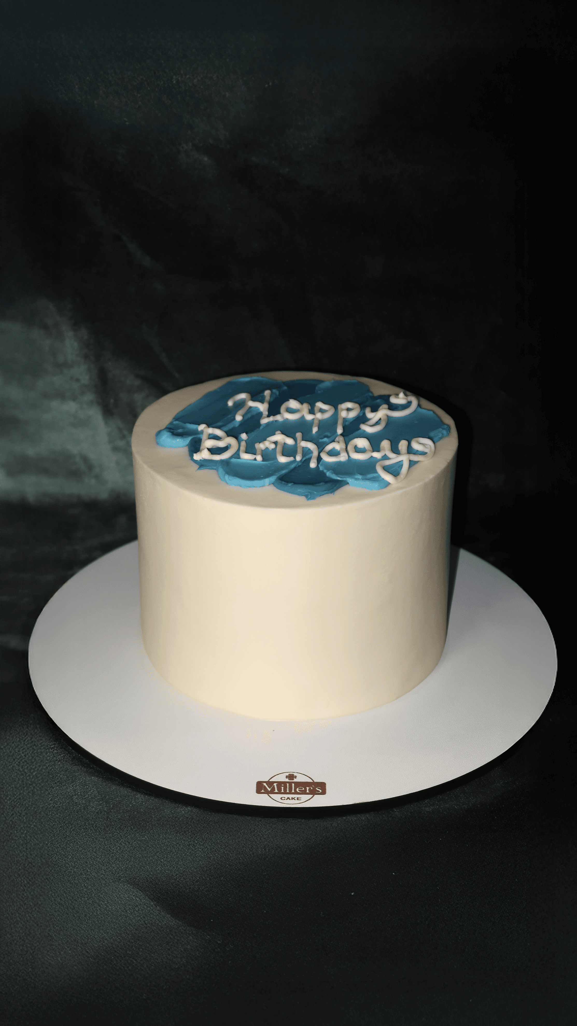 Sky Blue Accent Cake