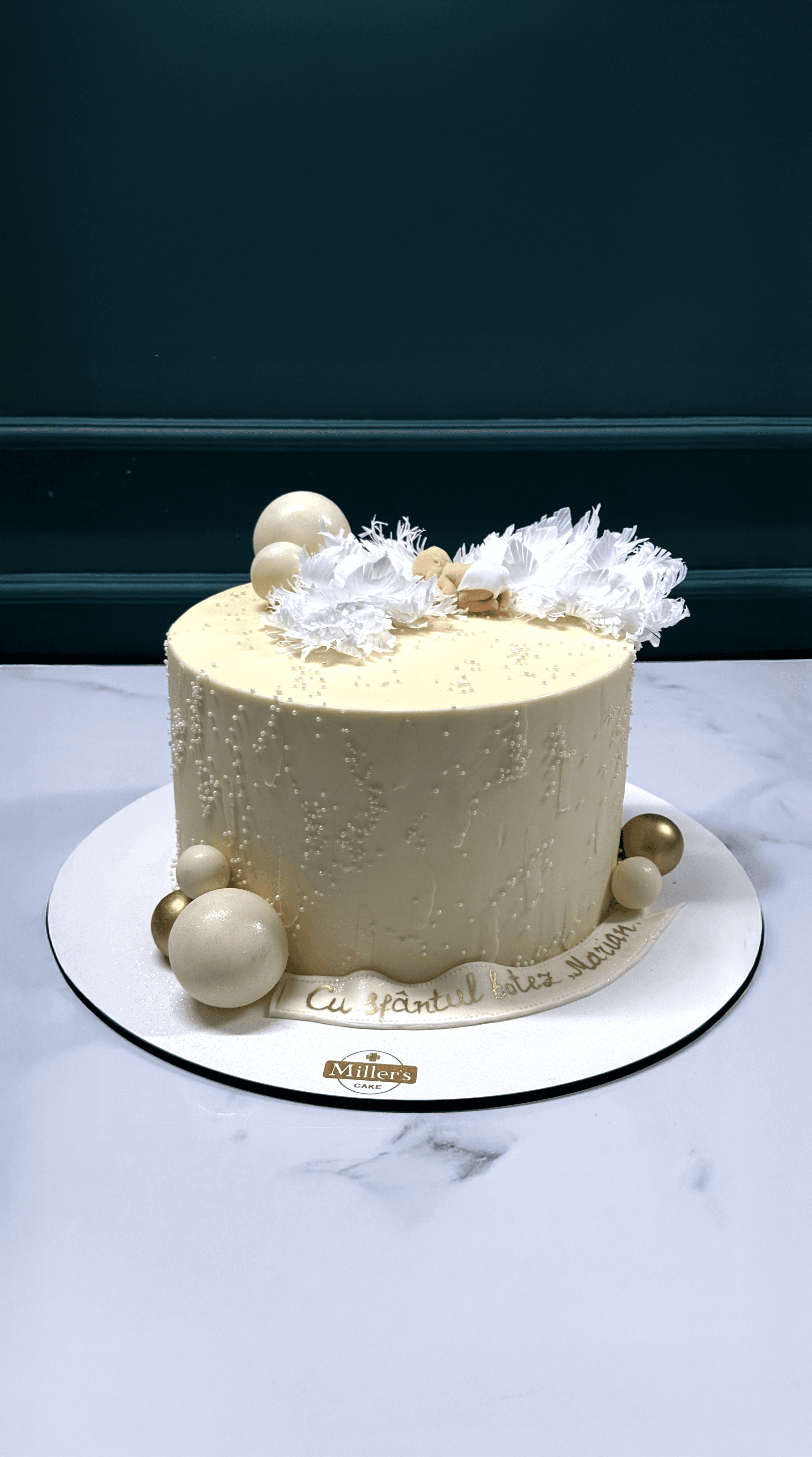 Angel Baby Baptism Cake