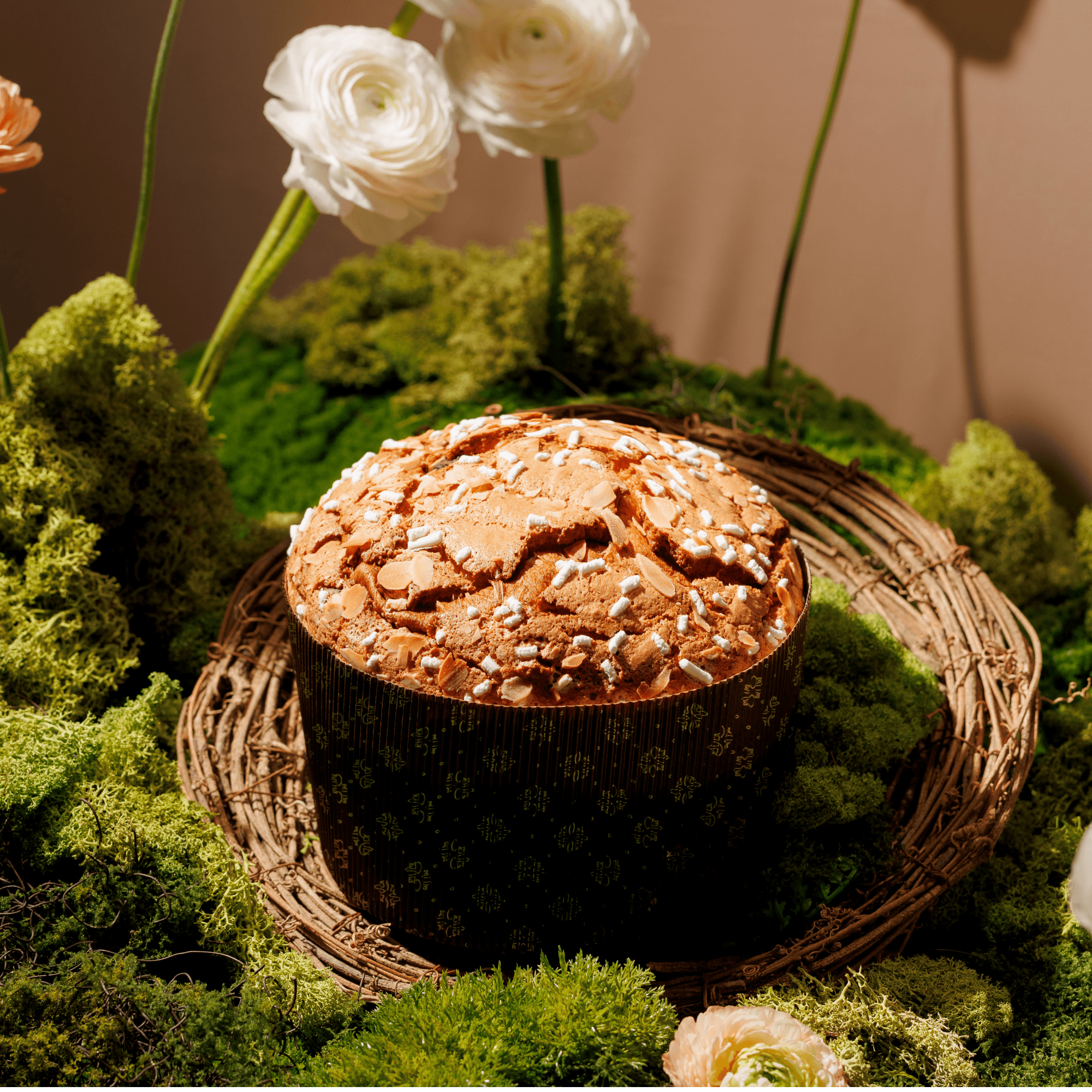 Panettone cu caramel și portocală confiată