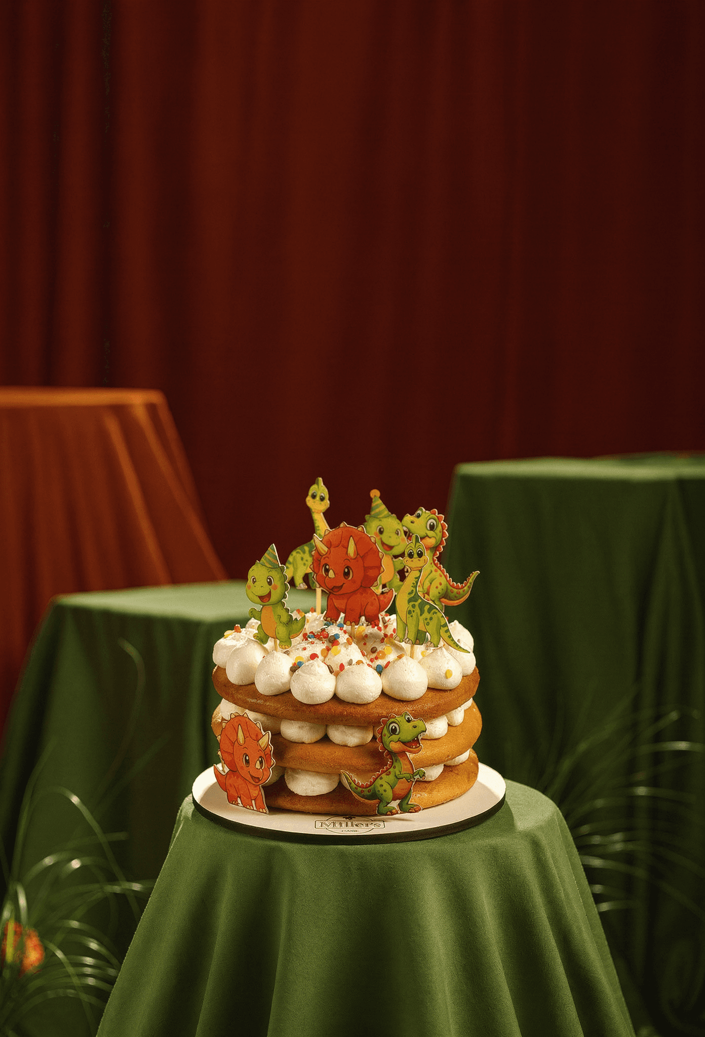 Happy Dino Friends Cake