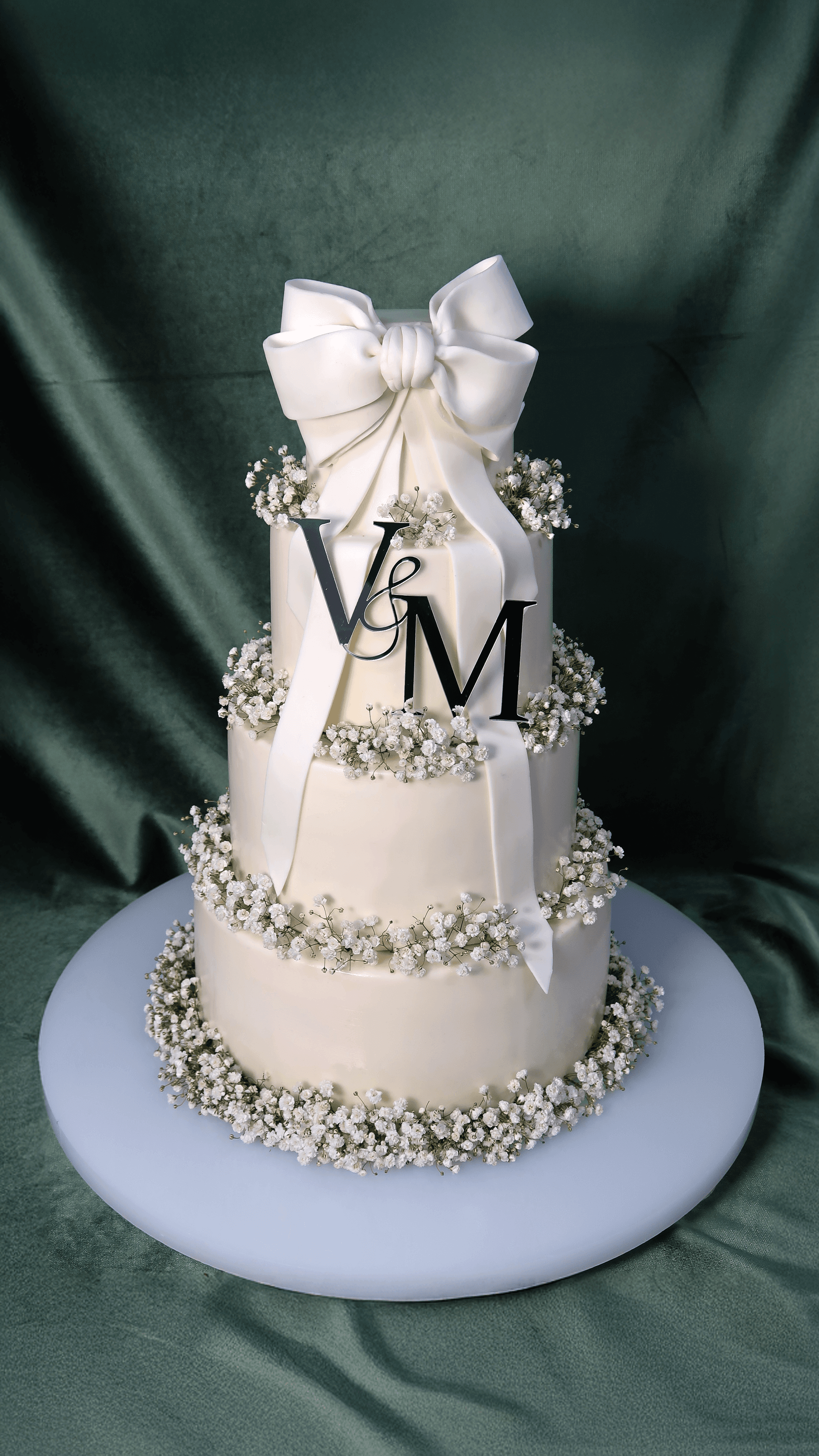 Gypsophila Elegance with Ribbon