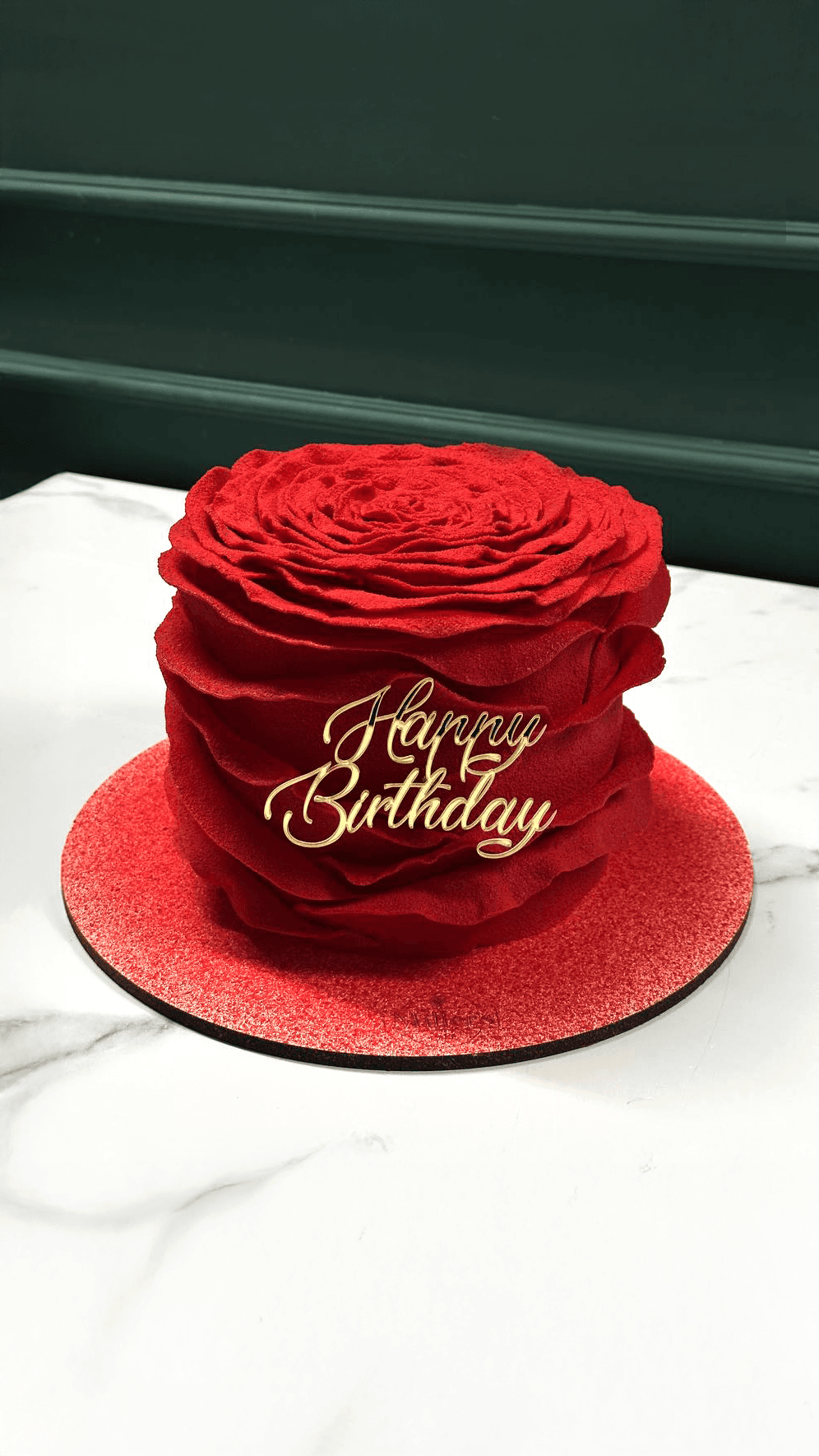 Scarlet Rose Elegance Cake