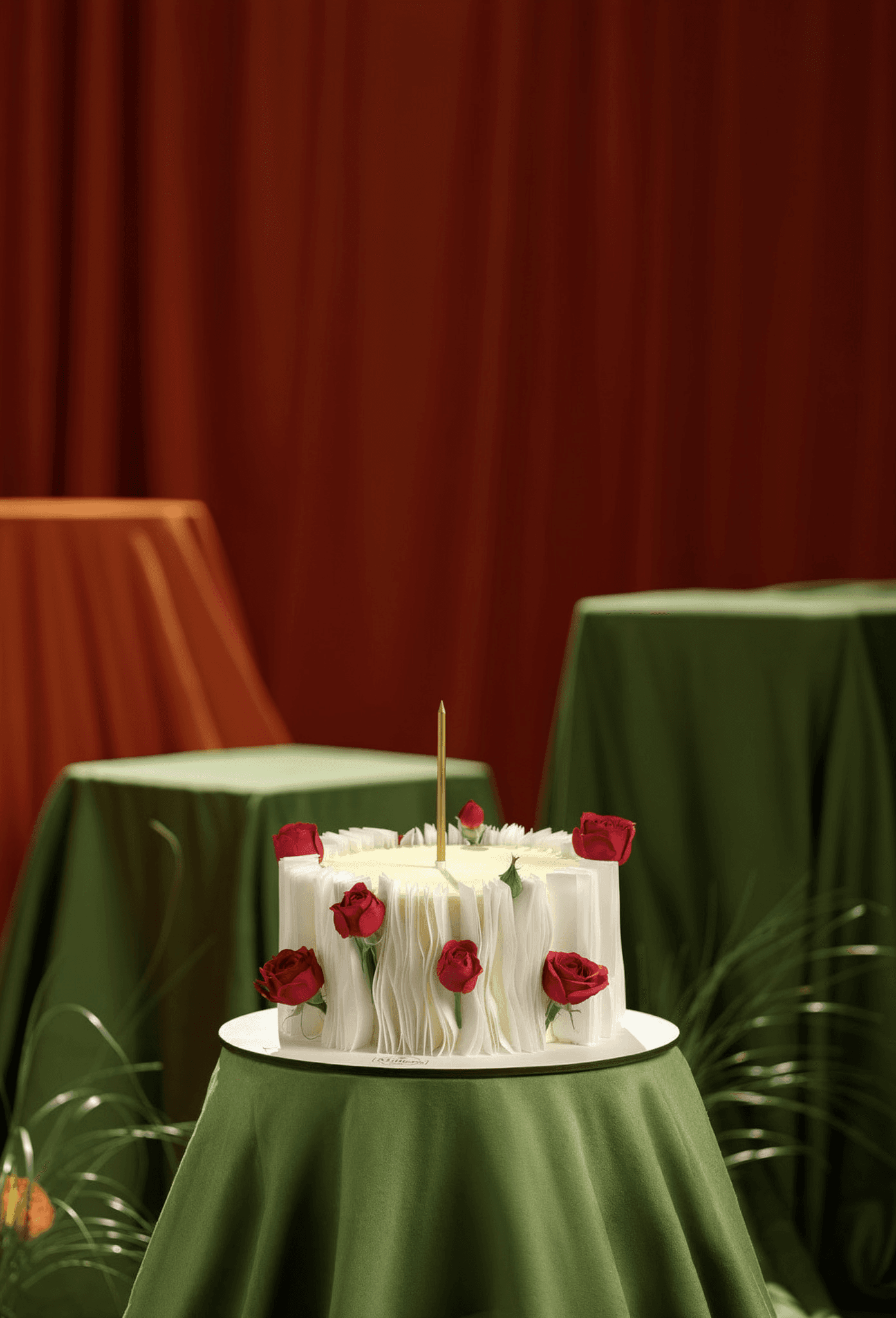 Rose Ruffle Celebration Cake