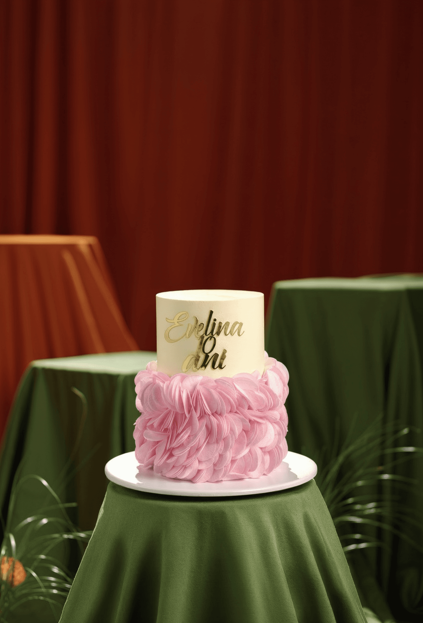 Blush Petal Birthday Cake