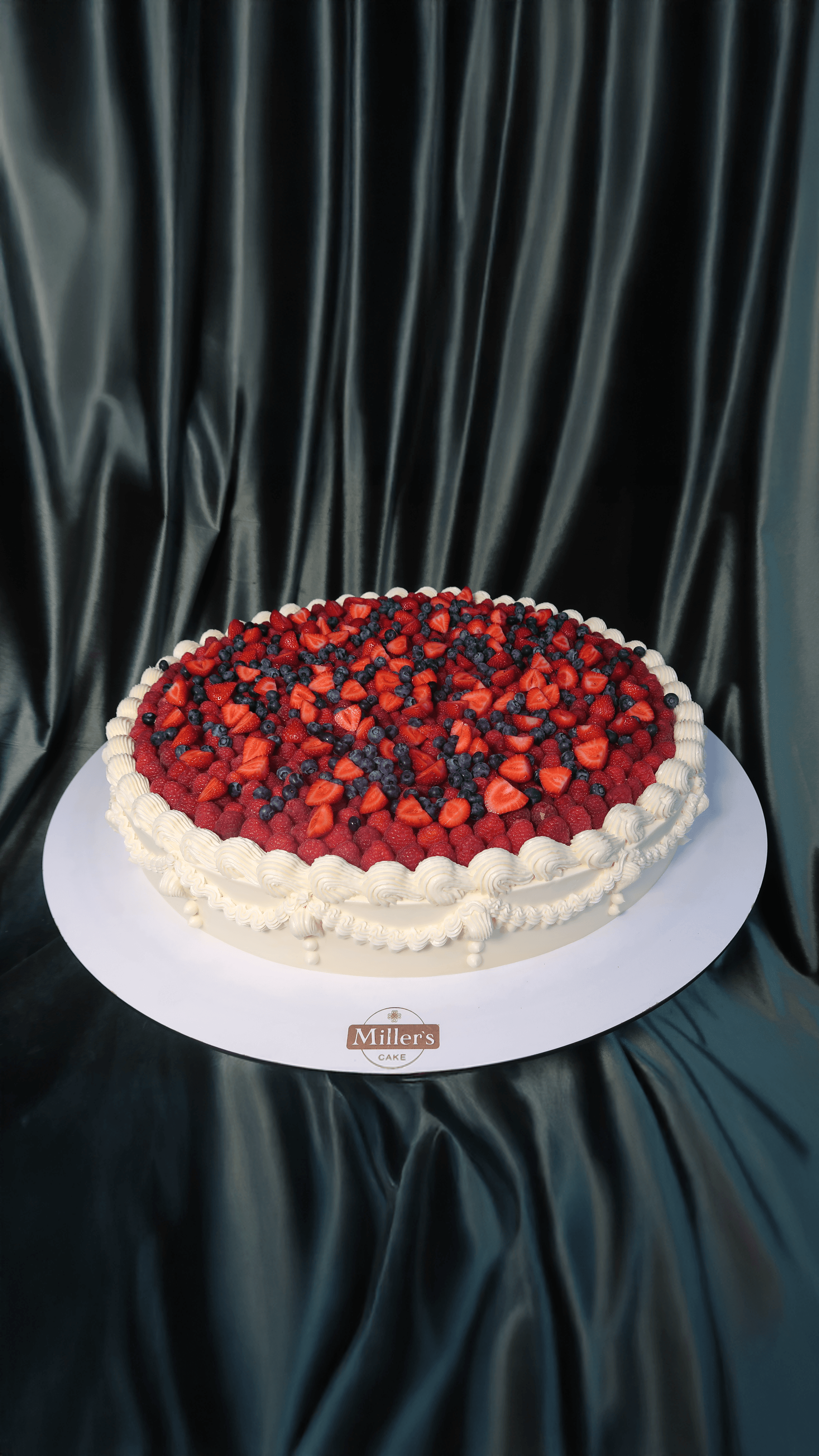 Sweet Berry Romance Wedding Cake