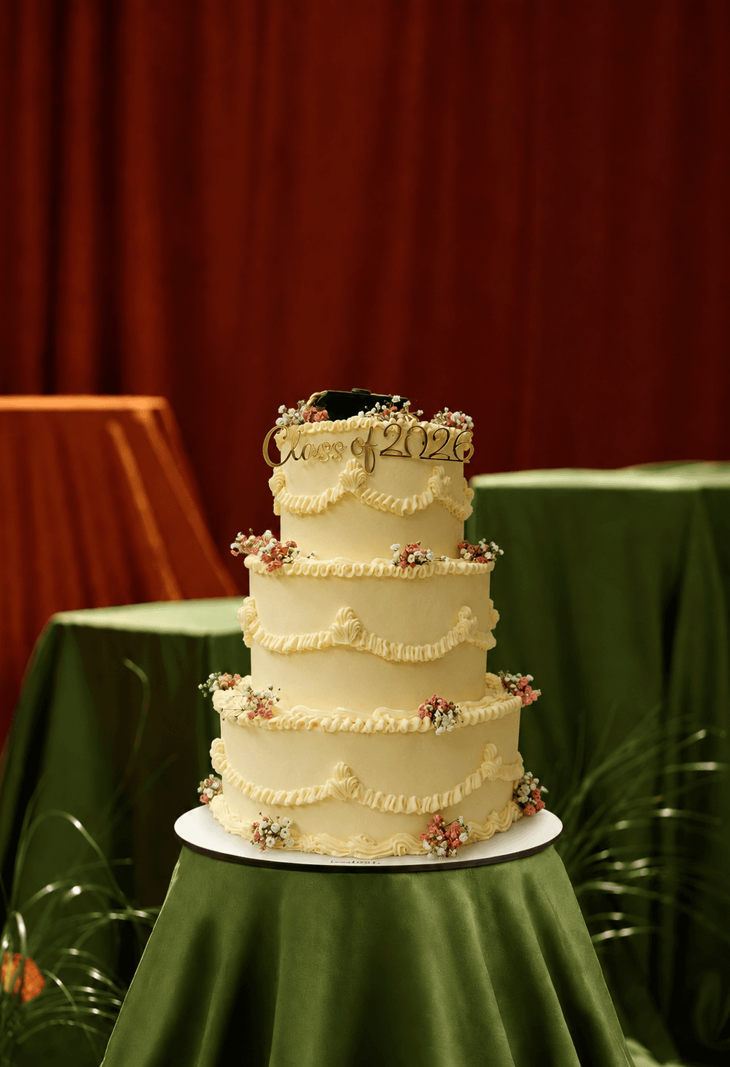 Class of 2026 Vintage Graduation Cake