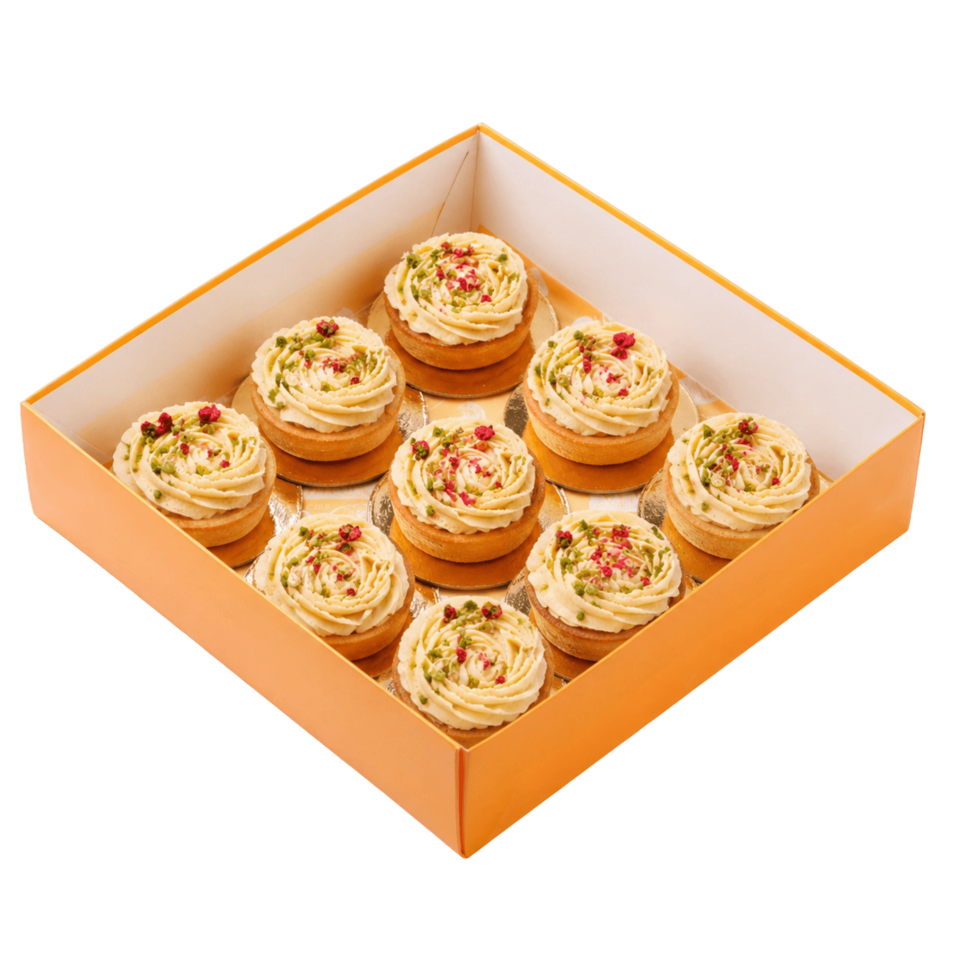 Set mini tarte cu fistic