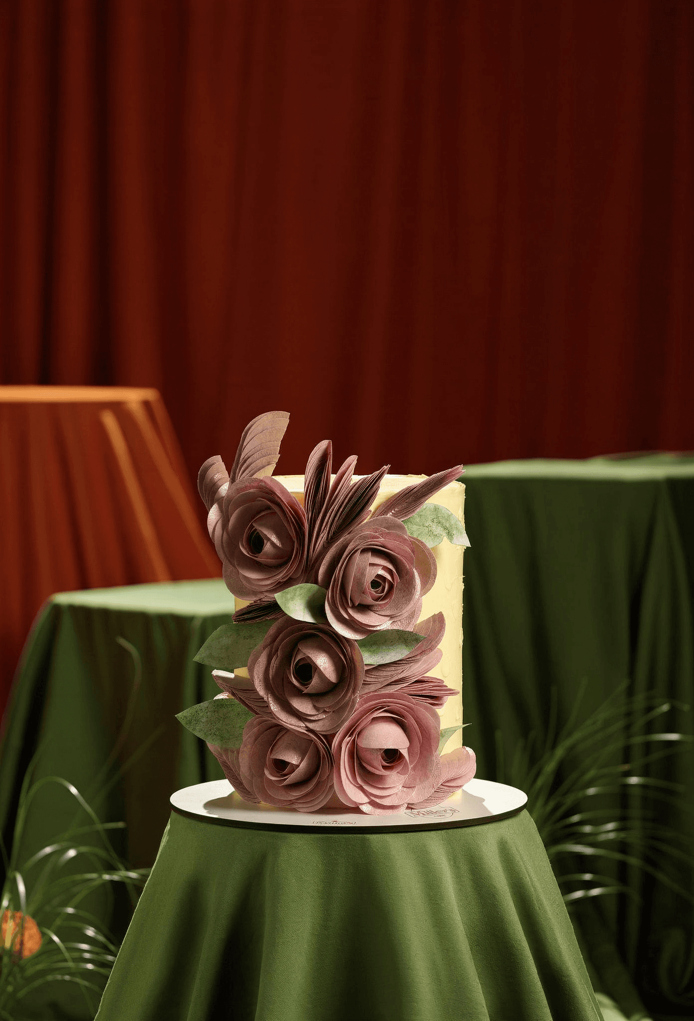 Blush Rose Garden Cake