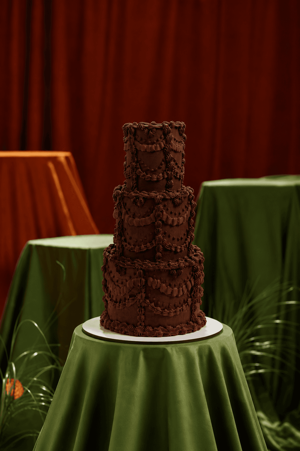 Triple Chocolate Vintage Cake