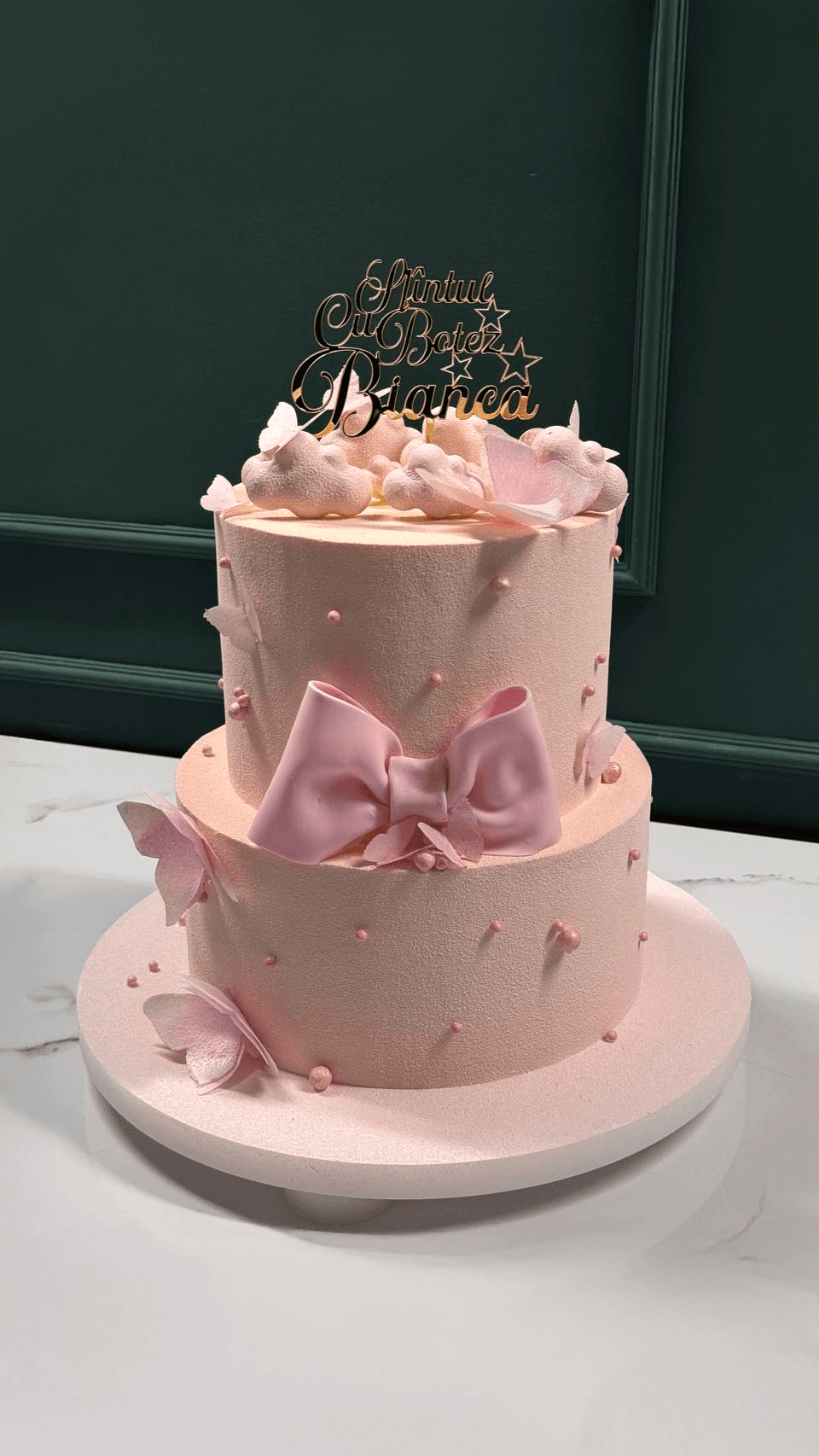 Blush Baptism Dream Cake