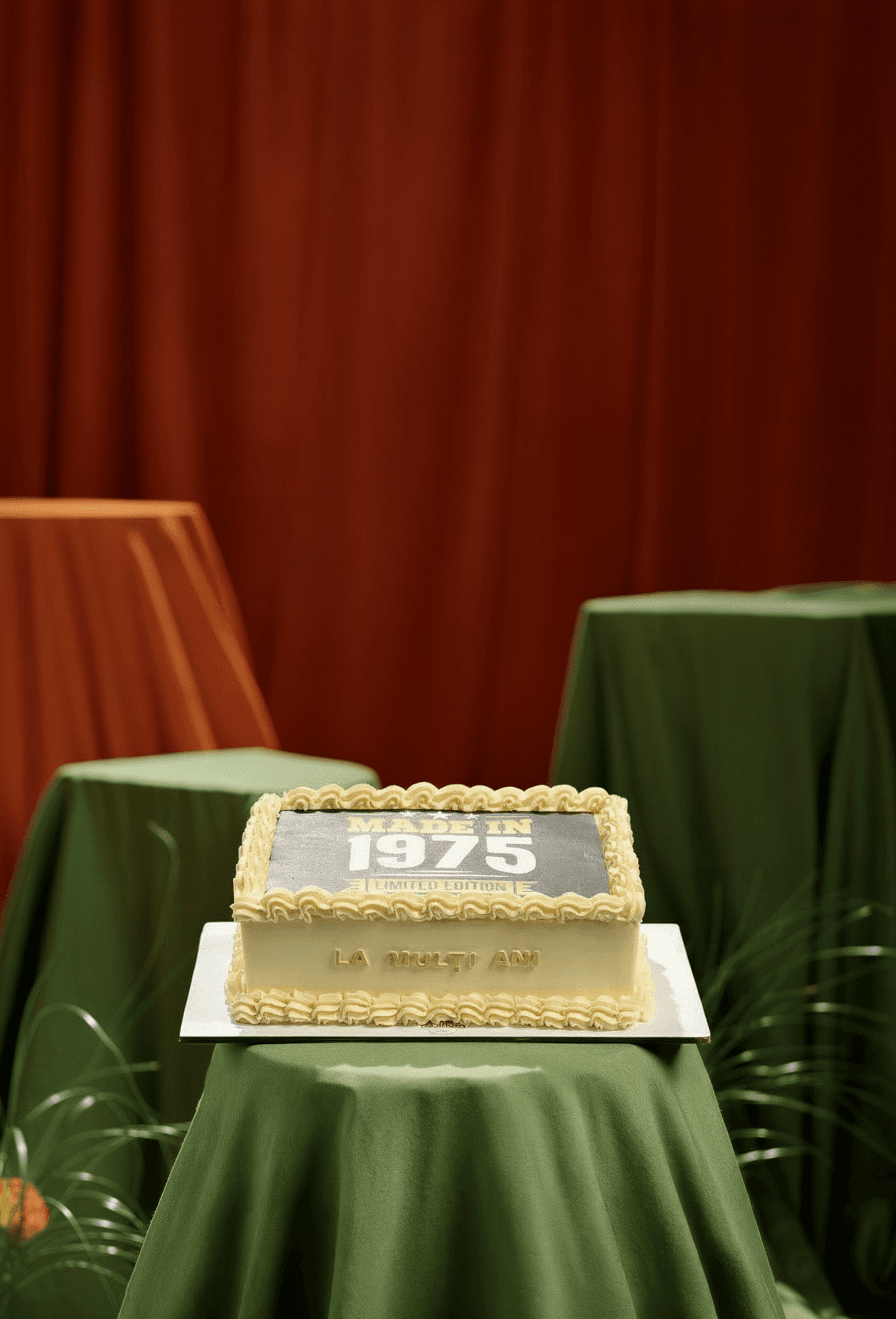 Vintage 1975 Celebration Cake
