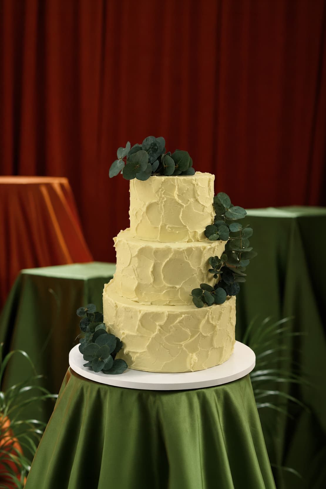 Botanical Buttercream Wedding Cake