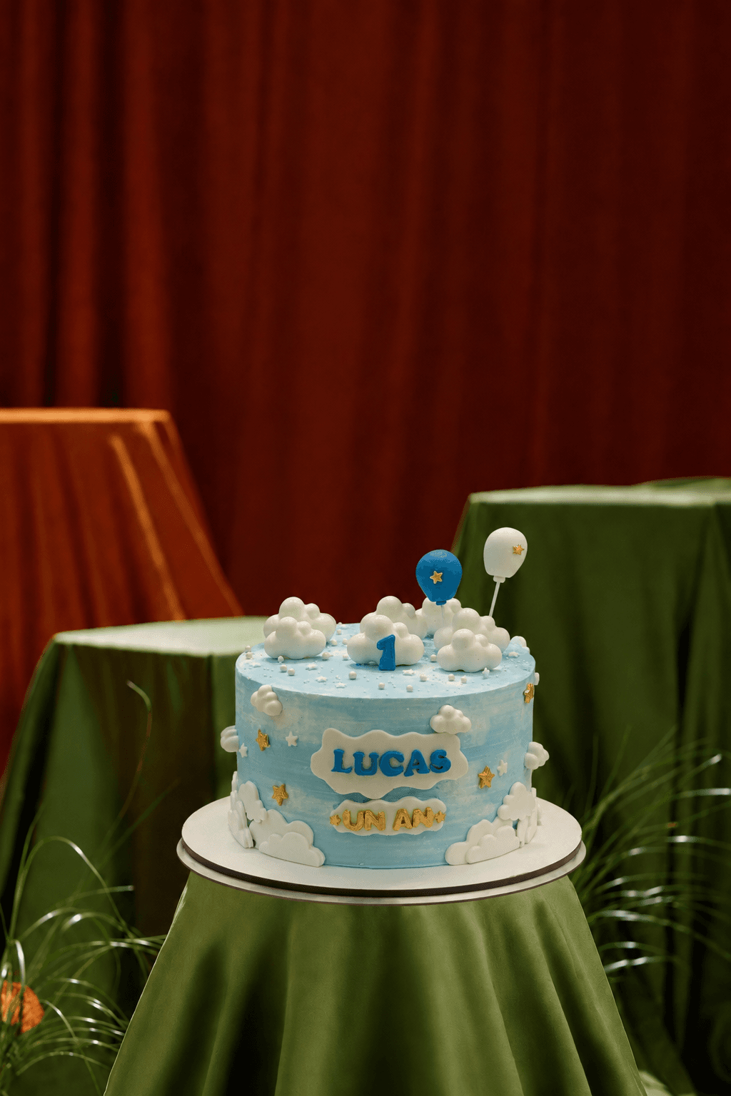 Lucas Sky-High First Birthday Cake