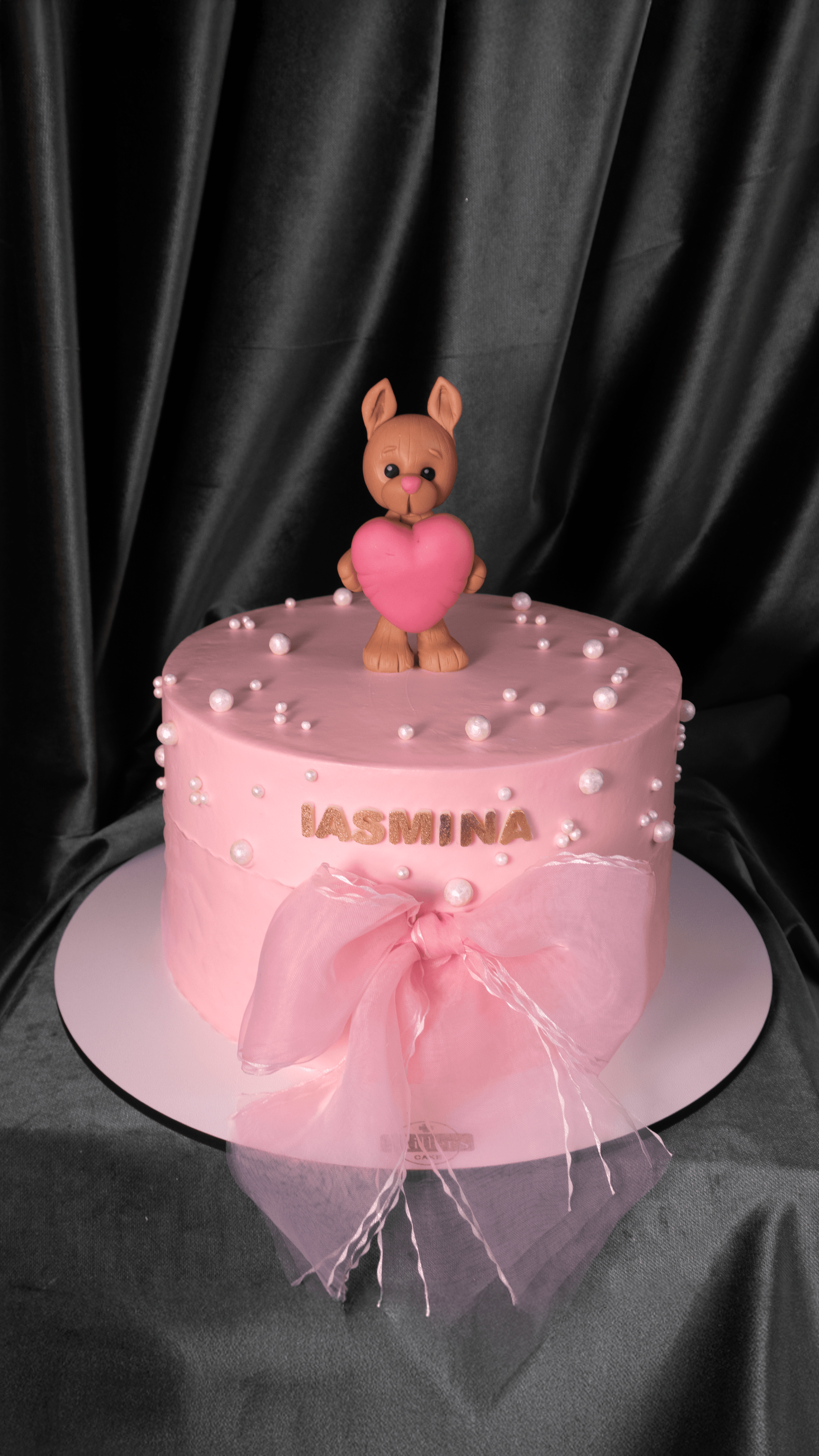 Pink Bow Birthday Cake