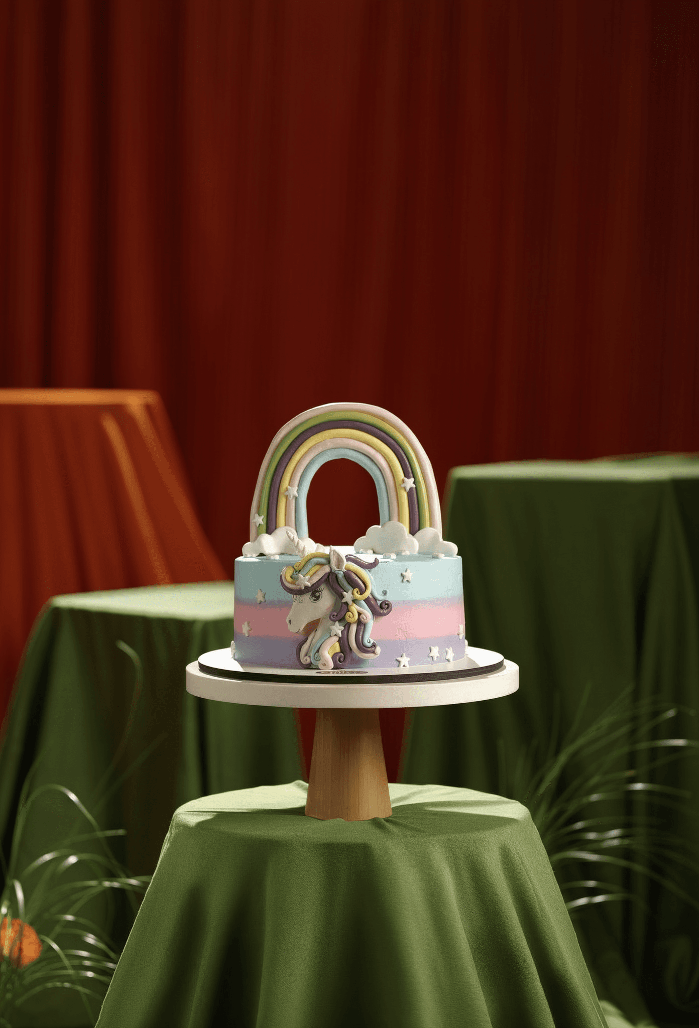 Rainbow Unicorn Cake 