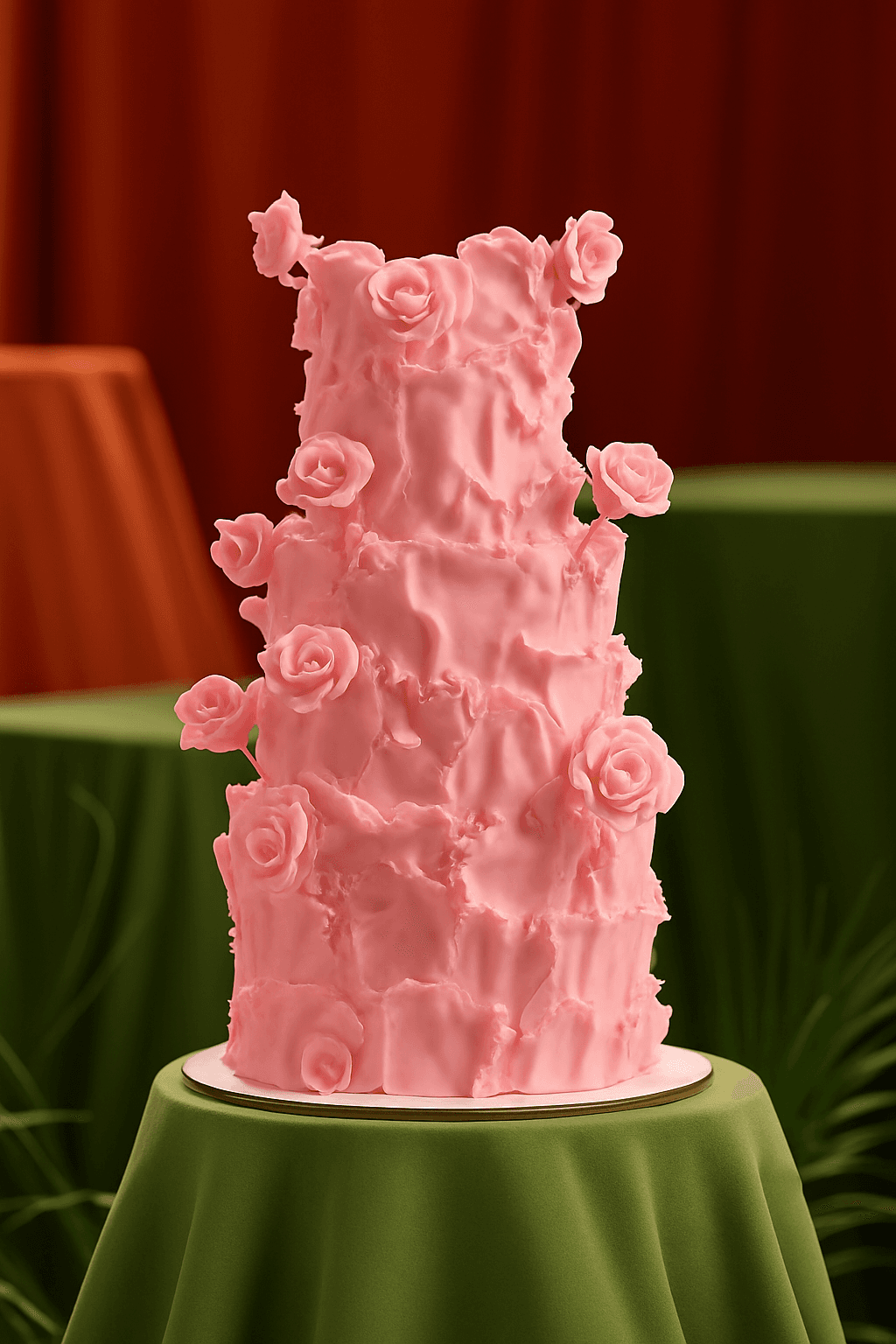 Romantic Ruffled Rose Creation - #f2a5c9