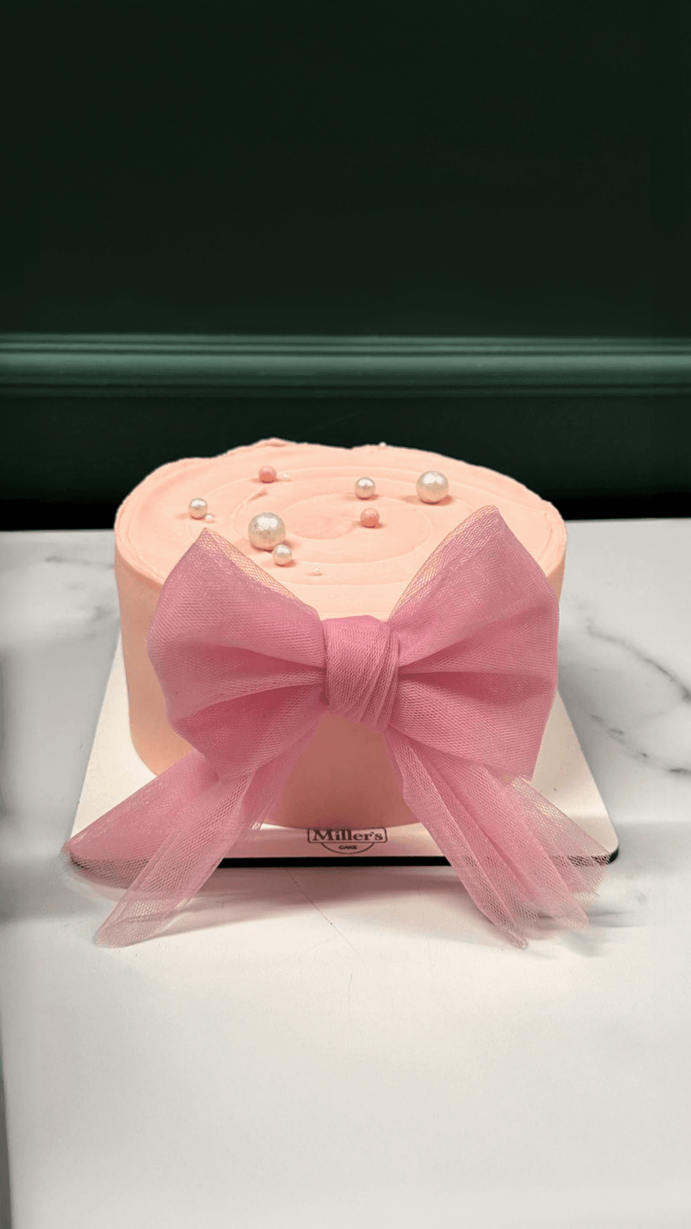 Minimal Blush Birthday Cake