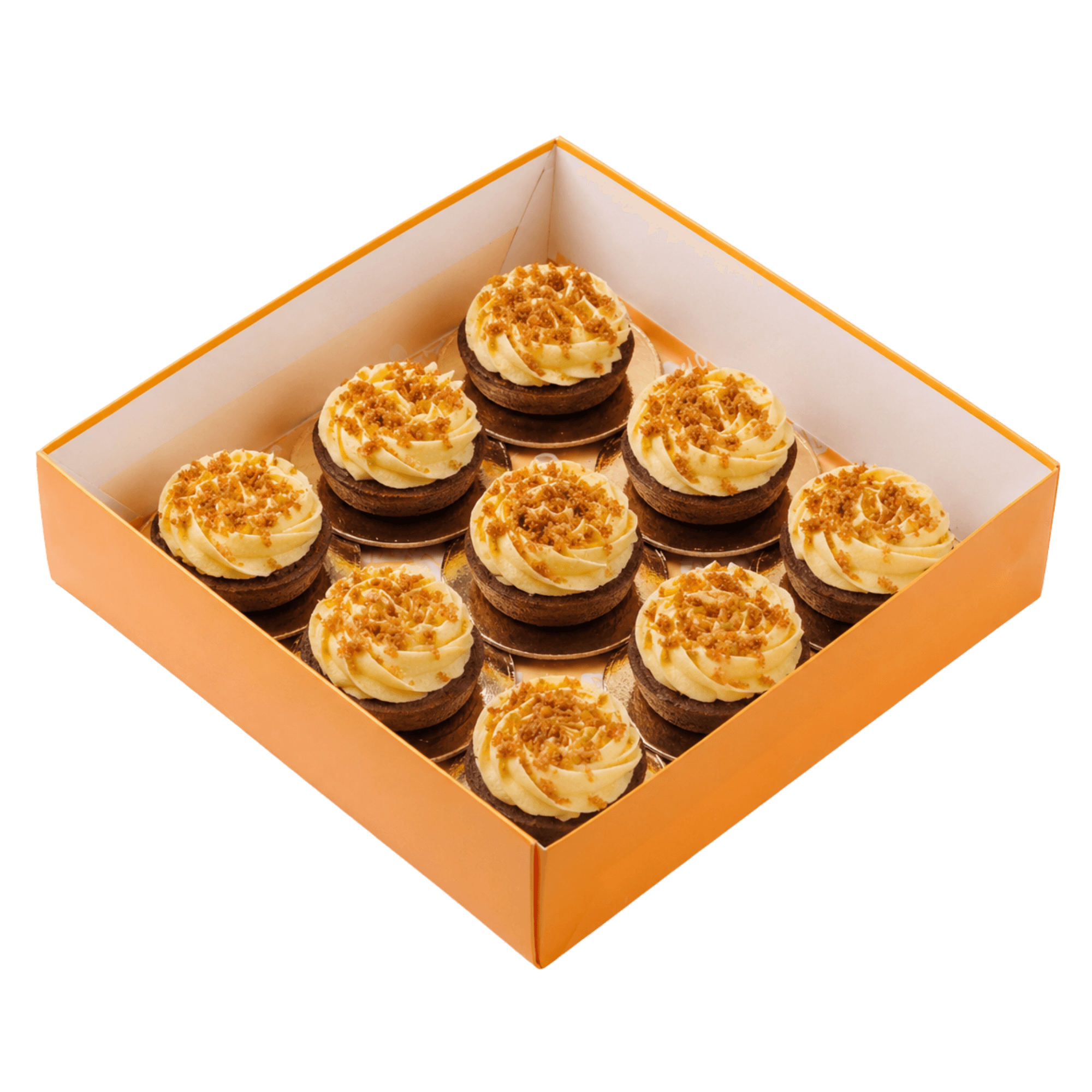Set mini tarte cu banană și caramelă