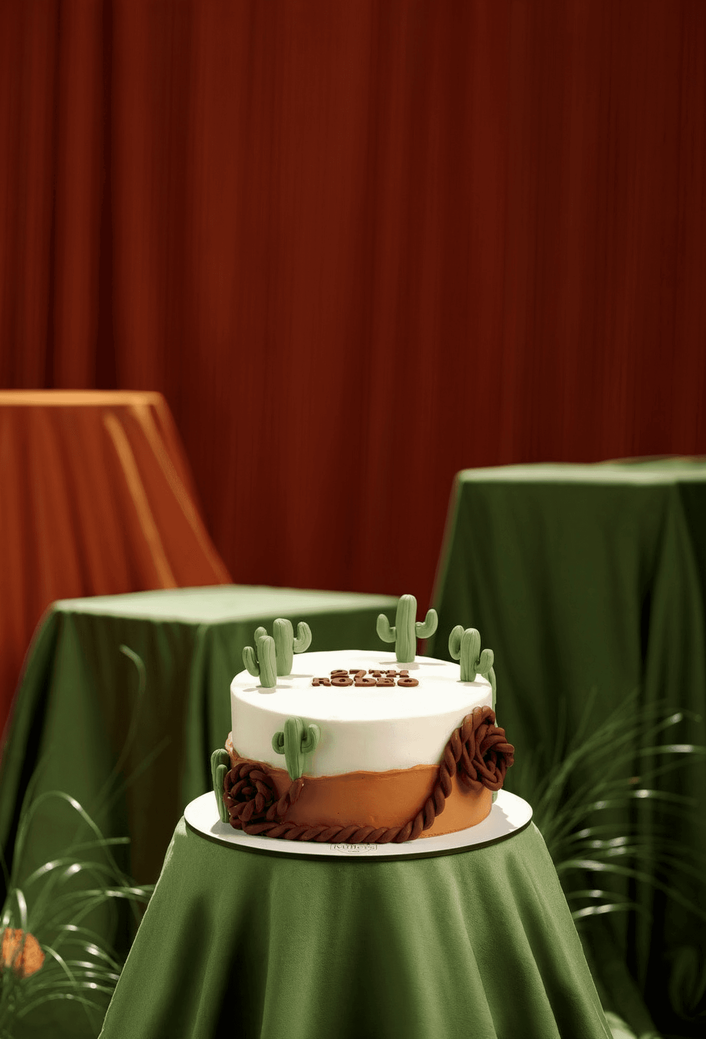 Desert Vibes: Cactus & Cream Cake