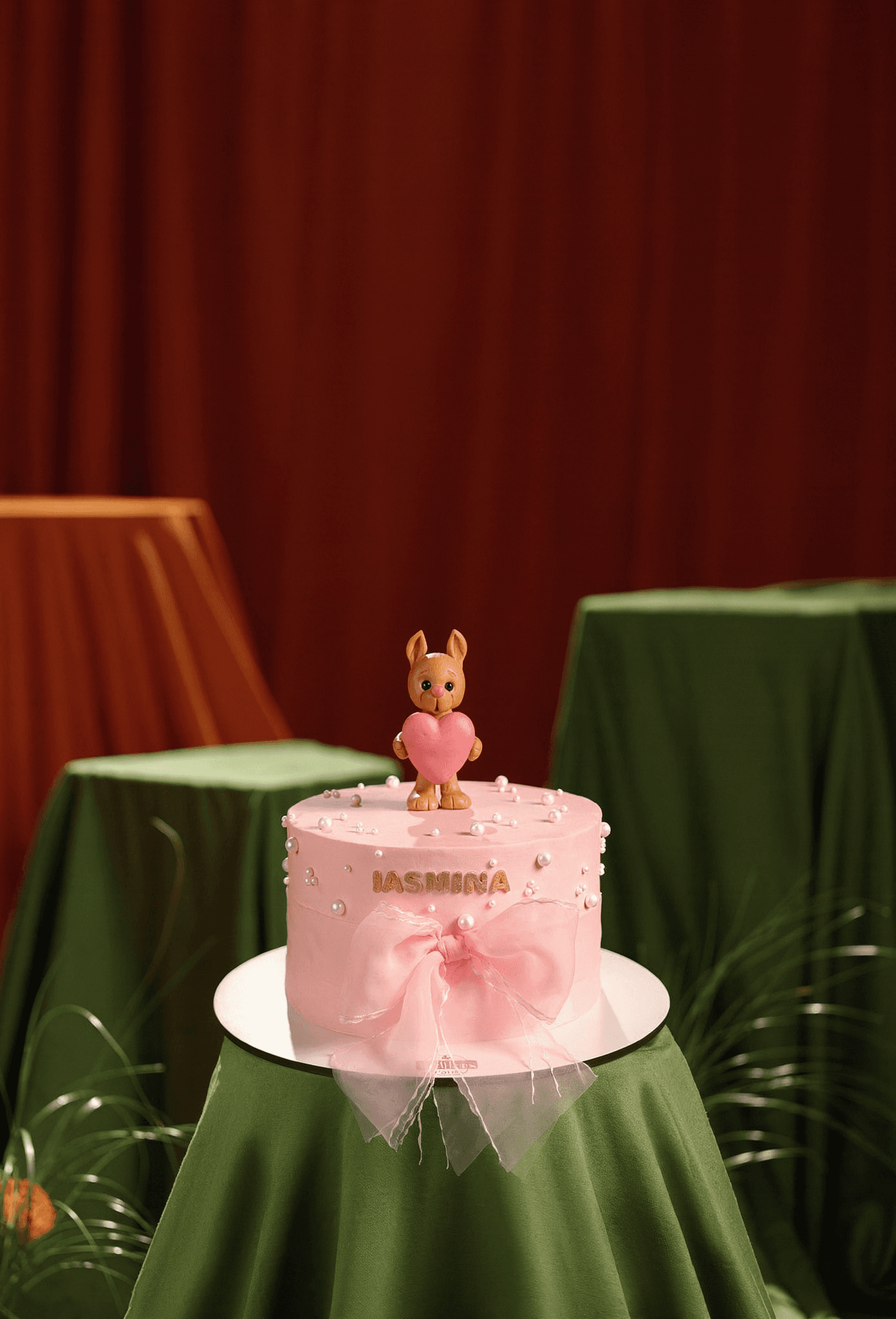 Pink Bow Birthday Cake