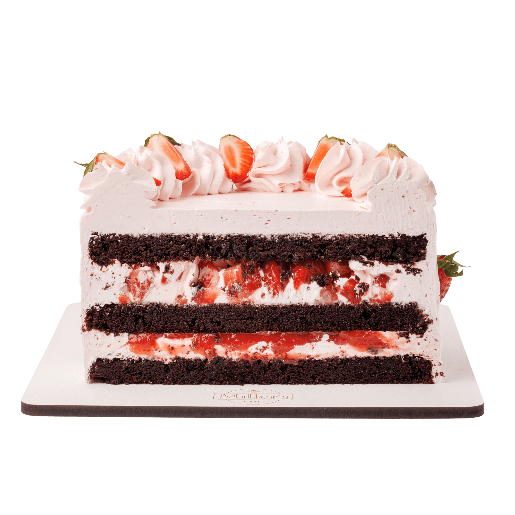 Vegan Chocolate Strawberry Cake